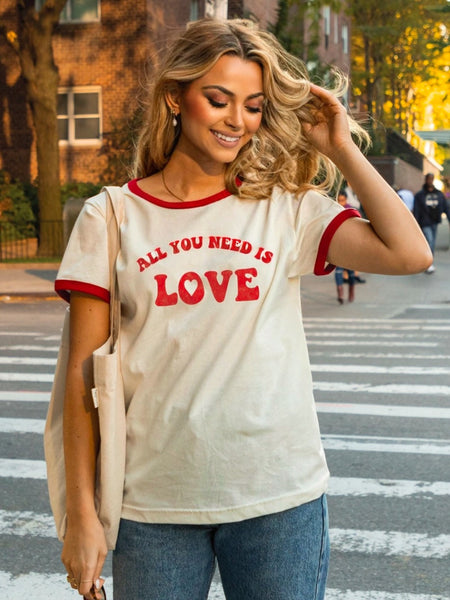 All You Need Is Love Ringer Tee