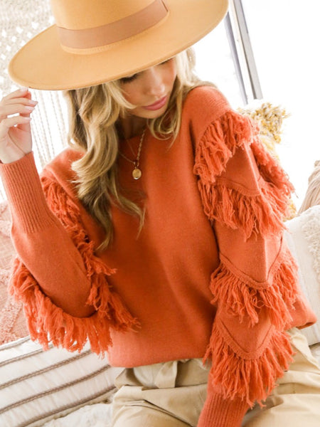 On The Fringes Sweater