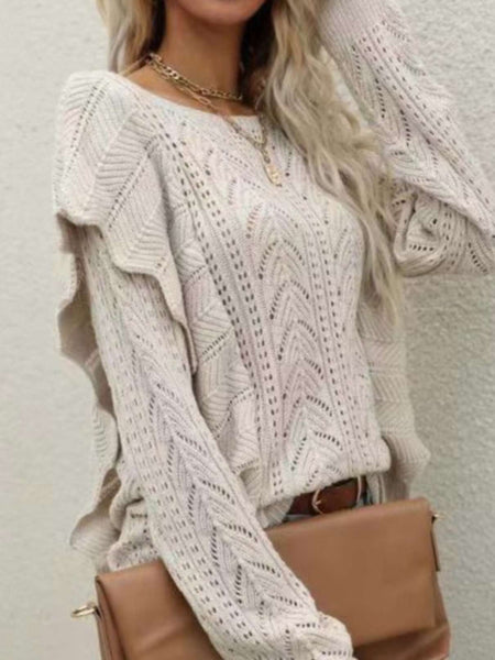 Lily Ruffle Sleeve Sweater